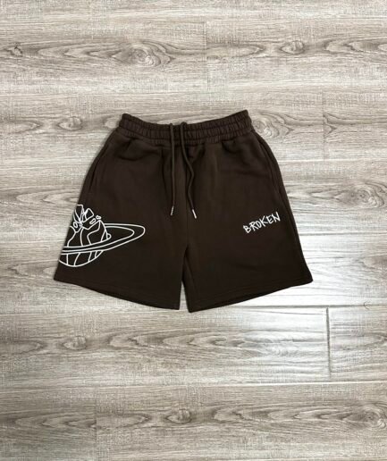 Broken Planet Dark Brown Shorts
