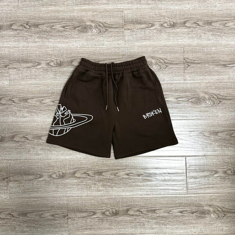 Broken Planet Dark Brown Shorts
