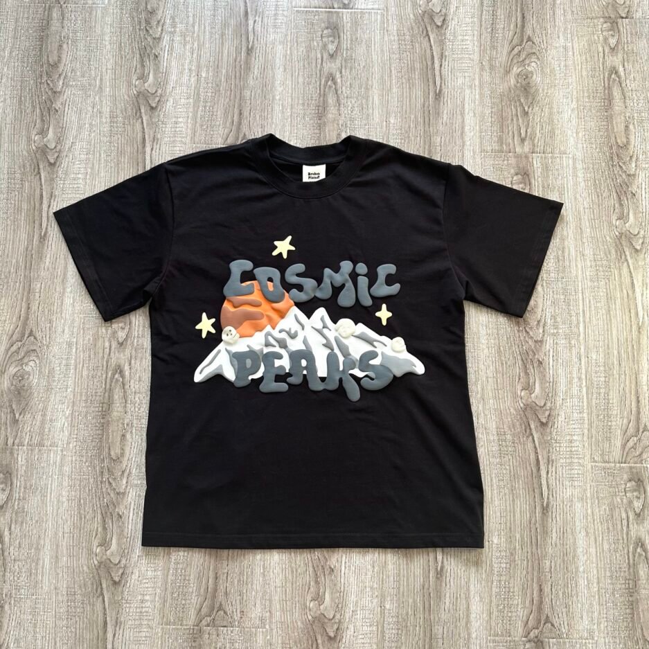 Cosmic Peaks Broken Planet T-Shirt