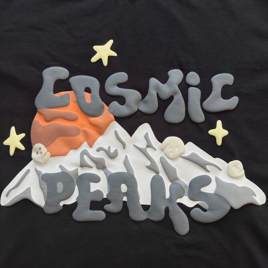 Cosmic Peaks Broken Planet T-Shirt