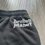 Logo Print Straight Leg Broken Sweatpants