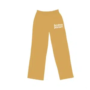 Mustard Yellow Broken Planet Sweatpants