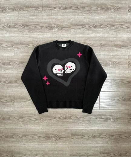 Broken Heats Knitted Sweatshirt