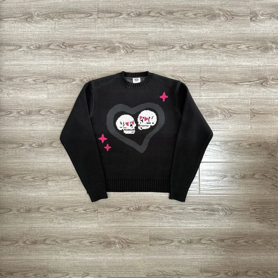 Broken Heats Knitted Sweatshirt