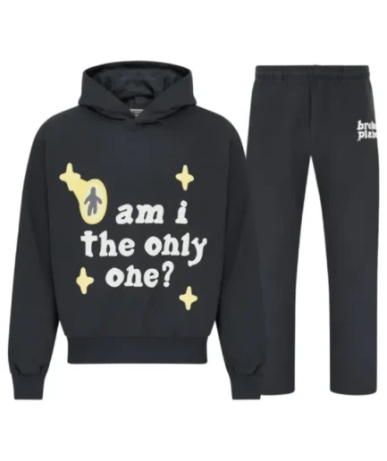 Broken Planet Print Loose Casual Tracksuit